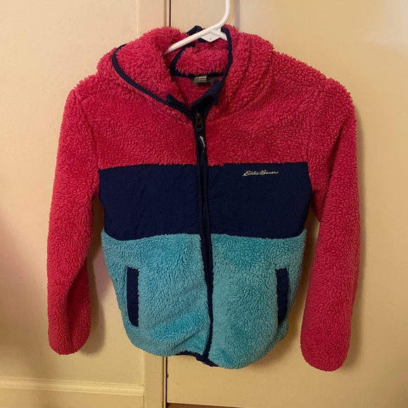 Eddie Bauer Other - Eddie Bauer Kids Plush Fleece Hooded Jacket